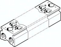 Blok przyłączeniowy CPE18-3/2-PRS-3/8-7-NPT (550624) serii CPE18 - Festo