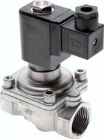 Elektrozawór 2/2 G 1/2 (NO), 230 V AC, stal nierdzewna