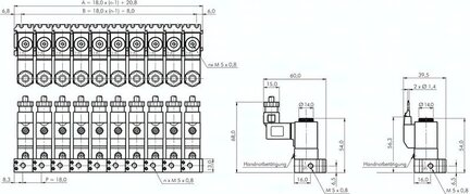 Elektrozawór 3/2 M5 (NO), 24 V=