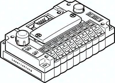 Interfejs elektryczny CPV10-GE-DN3-8 (546198), Festo 