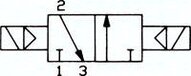 Elektrozawór 3/2 G1/8" bistabilny, 12 V DC
