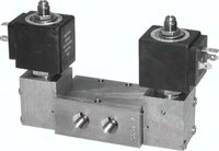 Elektrozawór 5/2 G 1/4" bistabilny, stal nierdzewna, 230 V AC