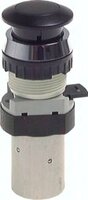 Zawór do montażu tablicowego 5/2 M5, otwór 30 mm, przycisk grzybkowy czarny
