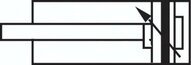 Siłownik okrągły, D40x125, dwustronnego działania, z amortyzacją - Airtec