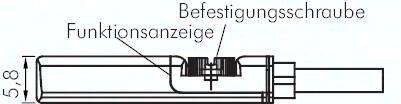 Trójnik z wylacznikiem cylindrowym, 3-Leiter-Reed-Sensor