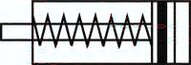 Siłownik kompaktowy, jednostronnego działania, D40x5, tłoczysko z gwintem zewnętrznym - EMC