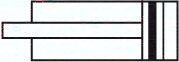 Silownik kompaktowy, dwustronnego dzialania, 20,skok 50mm