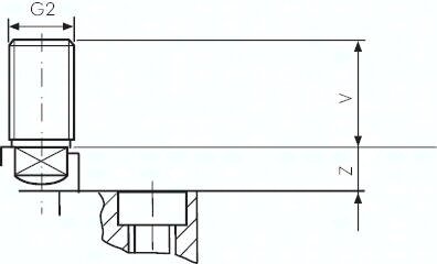 Siłownik kompaktowy dwustronnego działania UNITOP, D80x25, gwint zewnętrzny- Air-com