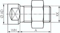 Silownik dwustronnego dzialania ISO 21287., 32, skok 5 mm