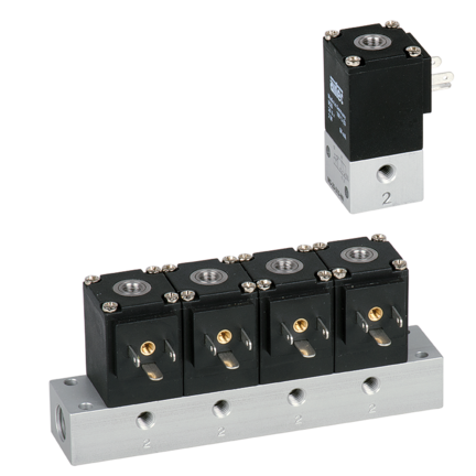 Blok elektrozaworów 3/2 M5 NZ, 24V DC, n=2