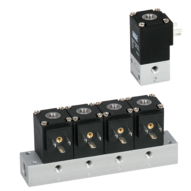 Blok elektrozaworów 3/2 M5 NZ, 24V DC, n=2, z wtyczką