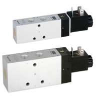 Elektrozawór 5/2 G1/8, 24V DC, bistabilny, z wtyczką KM-09 112