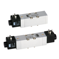 Elektrozawór 5/2, 24V DC, powrót sprężyną, odporny na wilgoć, z wtyczką, MC-07 812