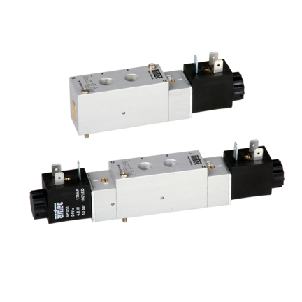 Elektrozawór 5/2, 24V DC, powrót sprężyną, MF-04 442