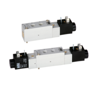 Elektrozawór 5/2, 24V DC, powrót powietrzem, z wtyczką, MF-05 442