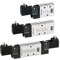 Elektrozawór 5/3 G1/4, 24V DC, w położeniu środkowym zasilany, zasilanie obce, seria BME-02, BME-2-462