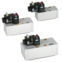 Zawór elektromagnetyczny 5/2, 24V DC, powrót powietrzem, ISO-2