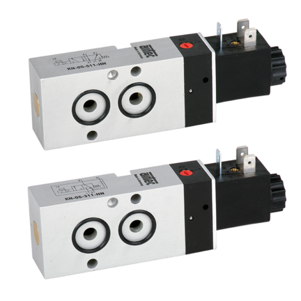 Zawór elektromagnetyczny NAMUR 5/2 G1/4, 24V DC, bistabilny, seria KN-05
