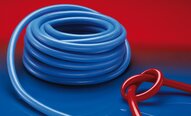 Wąż silikonowy, wąż ciśnieniowy wzmocniony oplotem z tkaniny NORFLEX® SIL 448 średnica wewn. 16 mm dł. 25 m