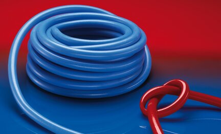 Wąż silikonowy ciśnieniowy wzmocniony opl.z tkaniny NORFLEX® SIL 448 średnica wewn. 5 mm dł. 25 m