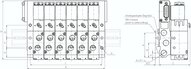 Multipol-Ventilterminal, G1/4", 12 Stationen, 24V DC