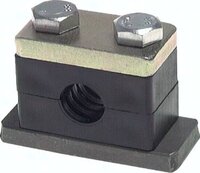 Obejma do rur, wersja ciężka, 10mm (1/8"), wersja konstr. 1
