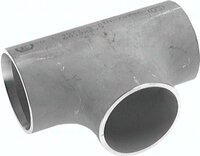 Trójnik hamburski 42,4x2,0mm, DIN 2615, bezszwowy, stal nierdzewna