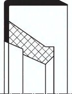 Falowany pierscień uszczelniający promieniowy. NBR (72A), 5,0x10,0x2,0mm, BO