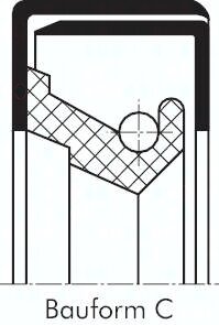 Falowany pierscień uszczelniający promieniowy. NBR (72A), 85,0x115,0x13,0mm, C
