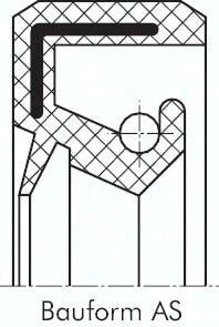 Falowany pierscień uszczelniający promieniowy. NBR (72A), 190,0x215,0x16,0mm, AS