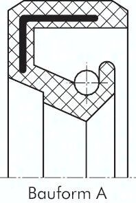 Falowany pierscień uszczelniający promieniowy. NBR (72A), 310,0x350,0x18,0mm, A