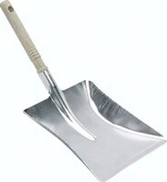 Szufelka do zamiatania przemyslowa, Uchwyt z drewna, metal, cynkowany ogniowo, 2
