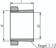 Spannhülse DIN 630 dxDxB: 65x104x43