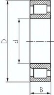 Lozysko waleczkowe-walcowe, DIN 5412, 50x90x20mm, konstrukcja NJ