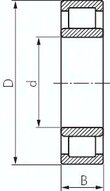 Lozysko waleczkowe-walcowe, DIN 5412, 35x80x21mm, konstrukcja NU