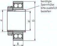 Lozysko kulkowe wahadlowe DIN 630, 35x80x23mm, 2RS uszczelniona (uszczelki styka