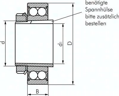 Lozysko kulkowe wahadlowe DIN 630, 25x62x20mm, 2RS uszczelniona (uszczelki styka