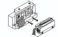 Płyta końcowa strona D do D-Sub SV1000-51D1-13A-C8, SMC