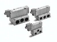Elektrozawór do montażu indywidualnego 5/3 w poł. środk. odcięty SY3340-5LOU-Q-S, SMC