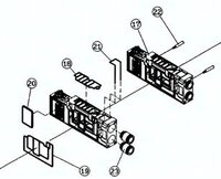 Uszczelka płyty przyłączeniowej VVQ4000-9-2H SMC