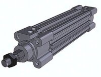 Siłownik ISO15552 profilowy z tłoczyskiem z zabezpieczeniem przed obrotem CP96KDB40-50 SMC