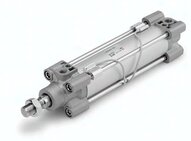 Siłownik ISO15552 z tuleją okrągłą z widełkami i magnesem C96SDB80-320 SMC