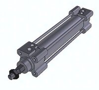 Siłownik ISO15552 z tuleją okrągłą i tłoczyskiem zabezpieczonym przed obrotem C96KDB40-80 SMC
