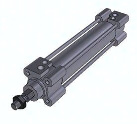Siłownik ISO15552 z tuleją okrągłą i tłoczyskiem zabezpieczonym przed obrotem C96KDB50-100 SMC