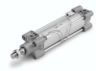 Siłownik ISO15552 z tuleją okrągłą z jarzmem C96SDT80-80 SMC
