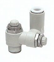 Zawór dławiąco-zwrotny wtykowy podwójny ASD430FG-N02-11S - SMC