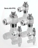 Zawór dławiąco-zwrotny higieniczny AS3201FPQ-03-12 - SMC