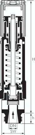 Zawór bezpieczeństwa o wysokiej wydajności TÜV G 1", 10,0 bar