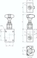 Zawór ogranicznika cisnienia Bosch-Rexroth G 1/2",25 bar/120 l/min