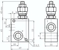 Zawór redukcyjny cisnienia G 3/8", maks. 210 bar, maks. 30 l/min